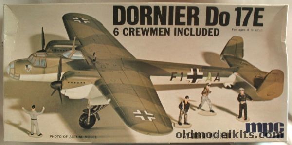 MPC 1/72 Dornier Do-17E - (ex-Airfix) with 6 Crewmen, 2-0251 plastic model kit